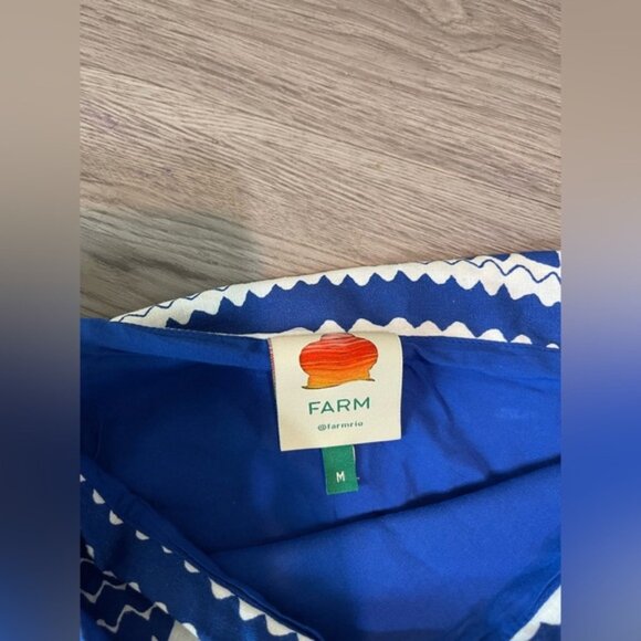 Farm Rio jungle scarf floral linen blend mini skirt - Picture 9 of 12